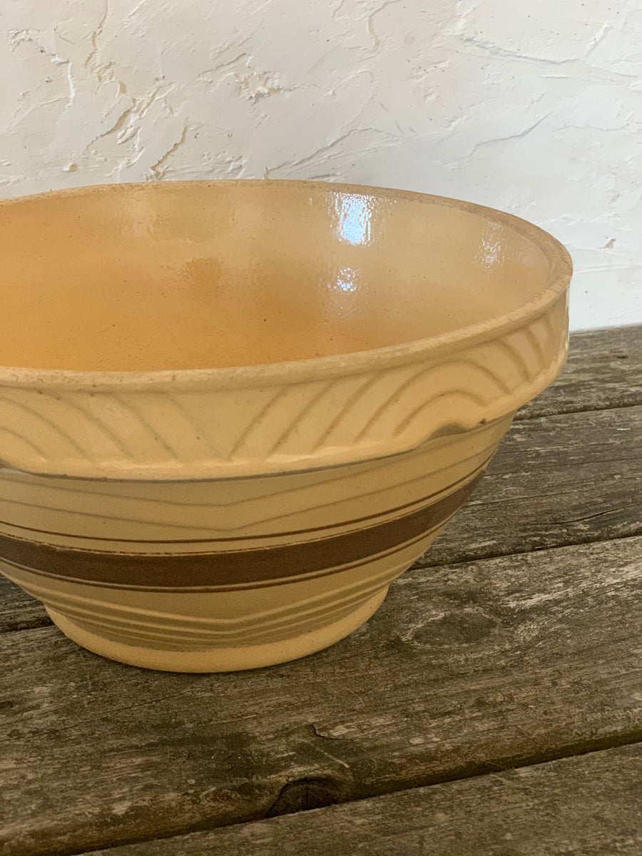 Yellow Ware Mixing Bowl Auction