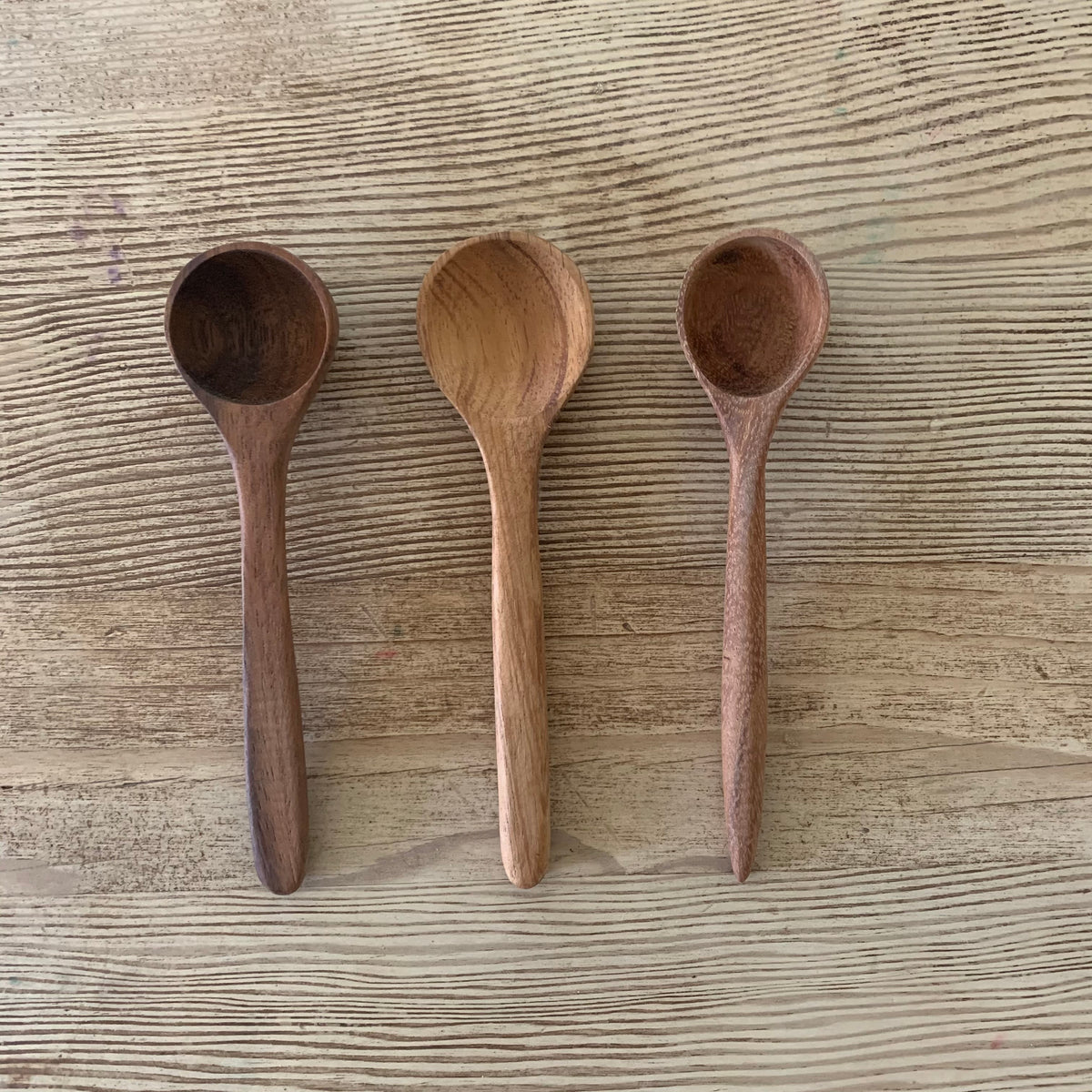 Hand-carved Wooden Spoons and Forks Set (Set of 6), Perfect for