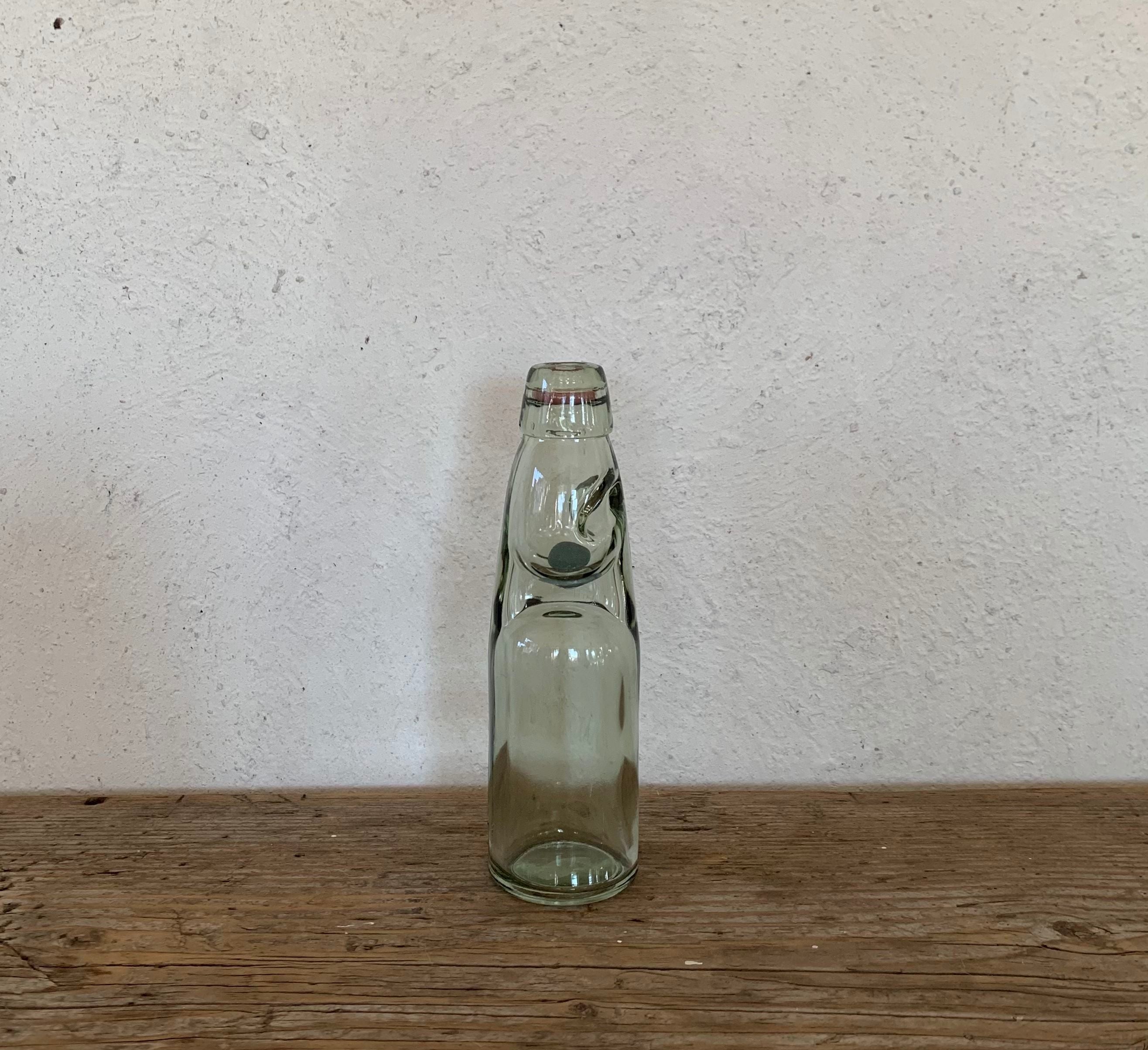 vintage reproduction glass soda bottle