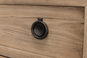 pine and cast iron dresser
