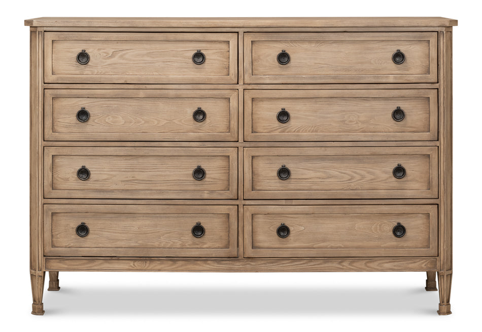 pine and cast iron dresser