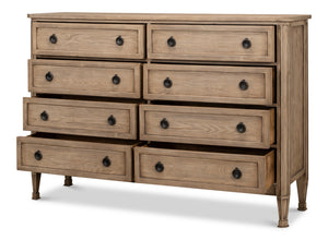 pine and cast iron dresser