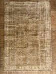 vintage turkish rug- wheat
