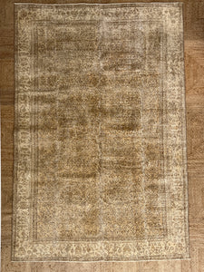 vintage turkish rug- wheat