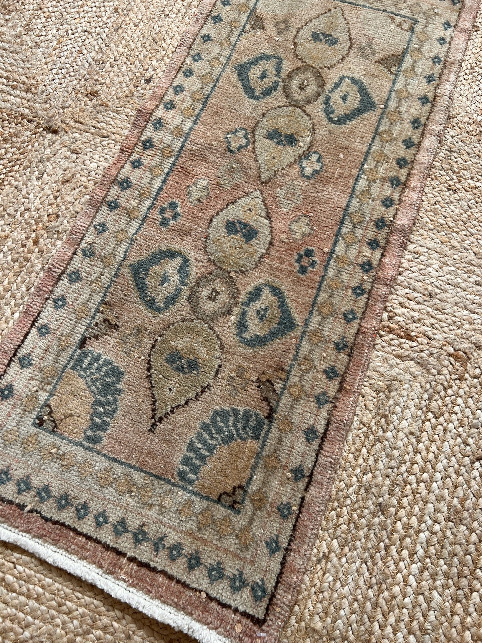 petite vintage turkish rug