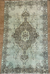 teal oriental vintage rug - 6’-4” x 10’-4”