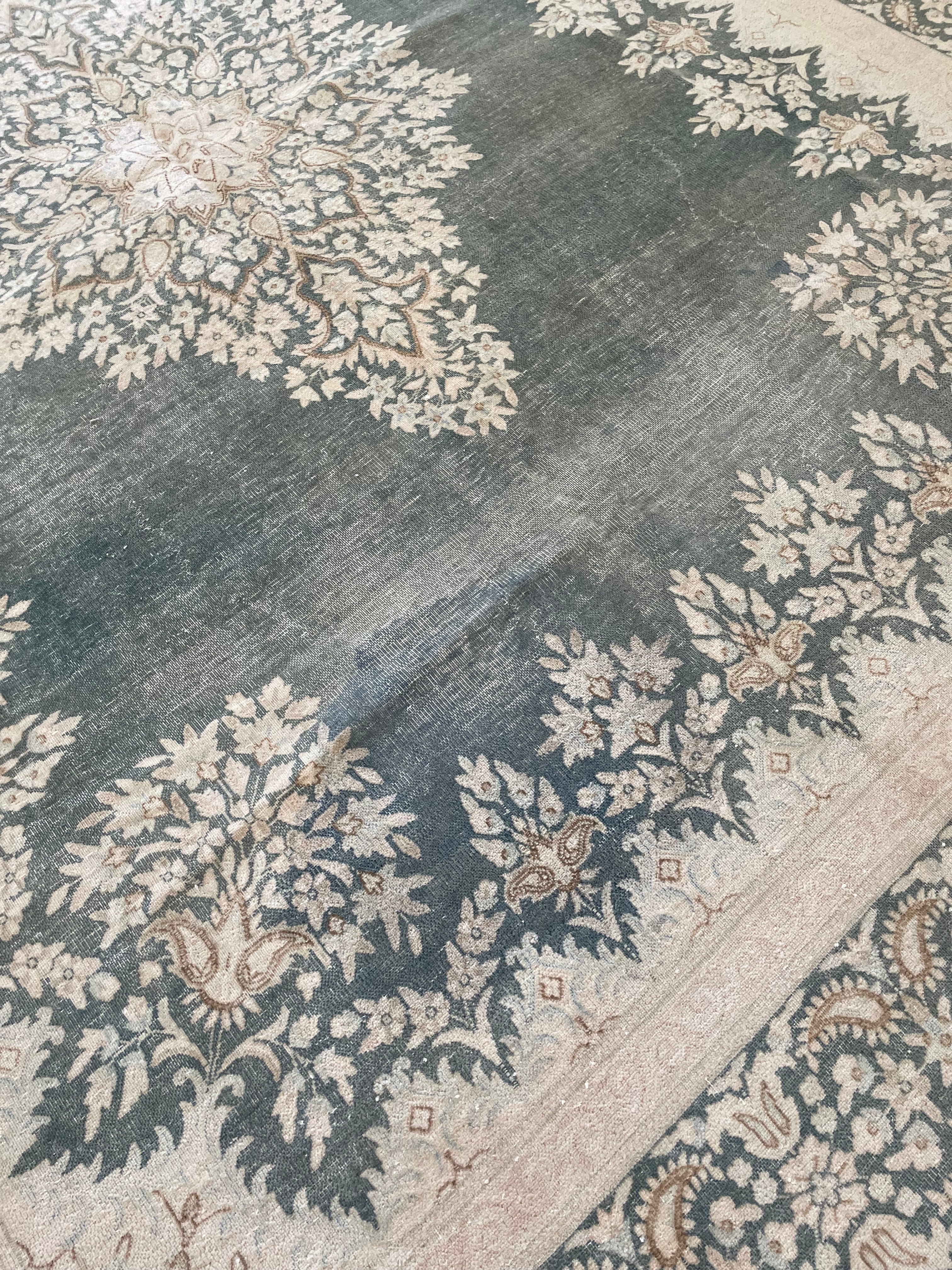 massive paisley vintage rug - 10'-8” x 12’-10”
