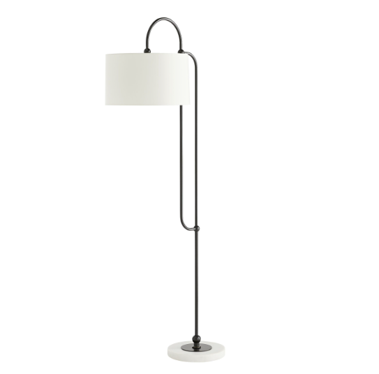 oil-rubbed bronze and marble floor lamp