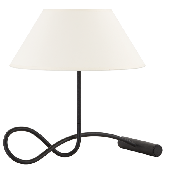 curvilinear iron table lamp