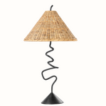 twisted iron table lamp