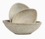 nesting paper mache bowl set