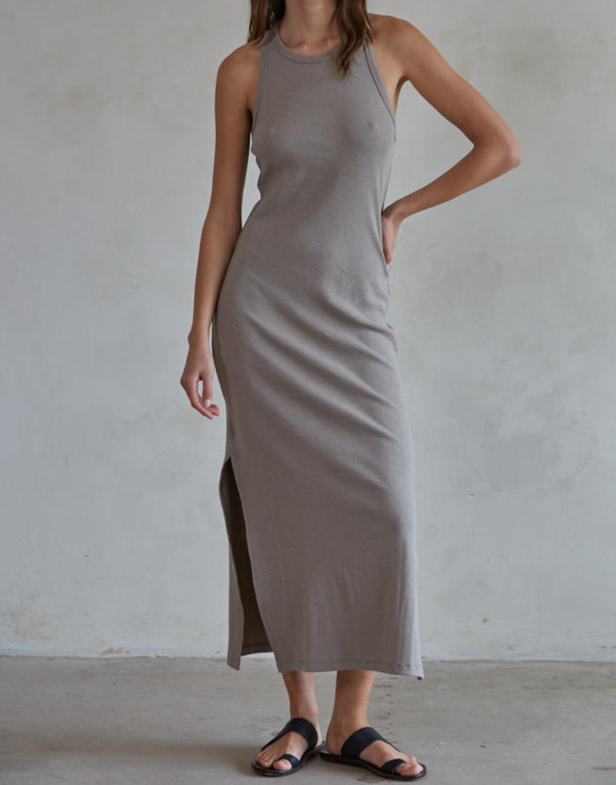 taupe racerback maxi dress medium taupe racerback maxi dress medium