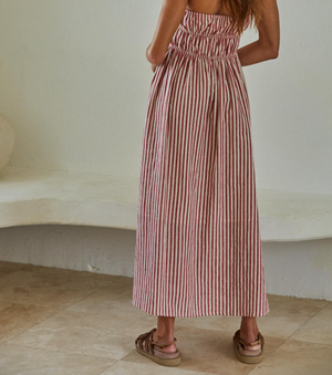 red & White striped midi dress large red & White striped midi dress large