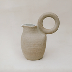 grey ceramic ring pitcher
