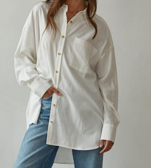 oversized off-white boyfriend shirt