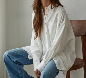 oversized off-white boyfriend shirt