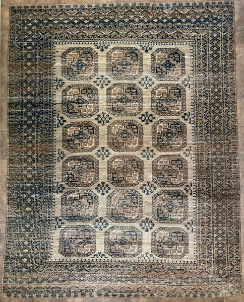 navy vintage turkish rug - 8'-6