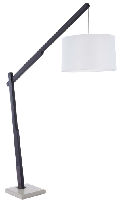 ebonized teak floor lamp