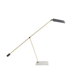 articulating brass and marble desk lamp