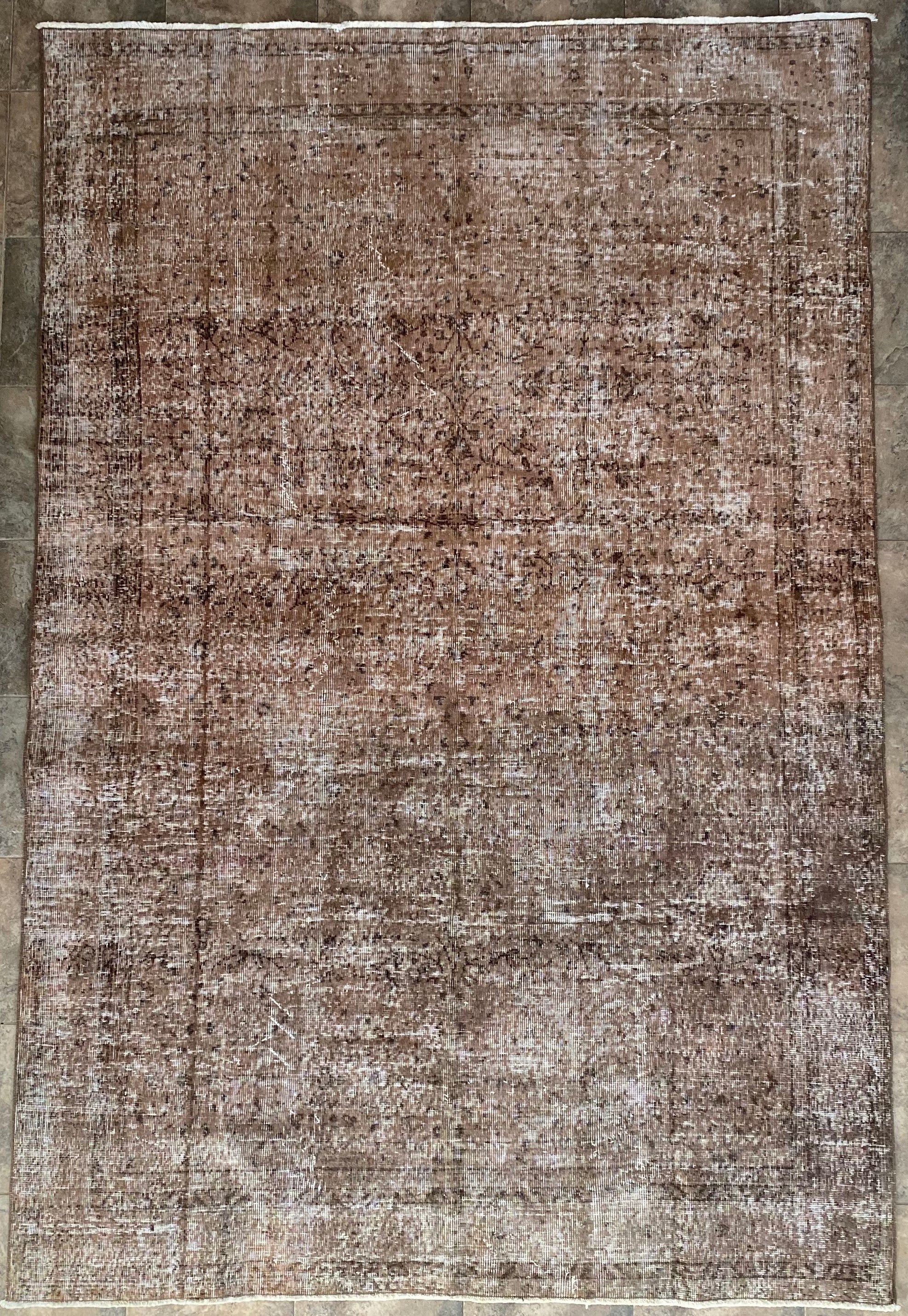 vintage turkish tribal rug - 6' 5" x 9'7"