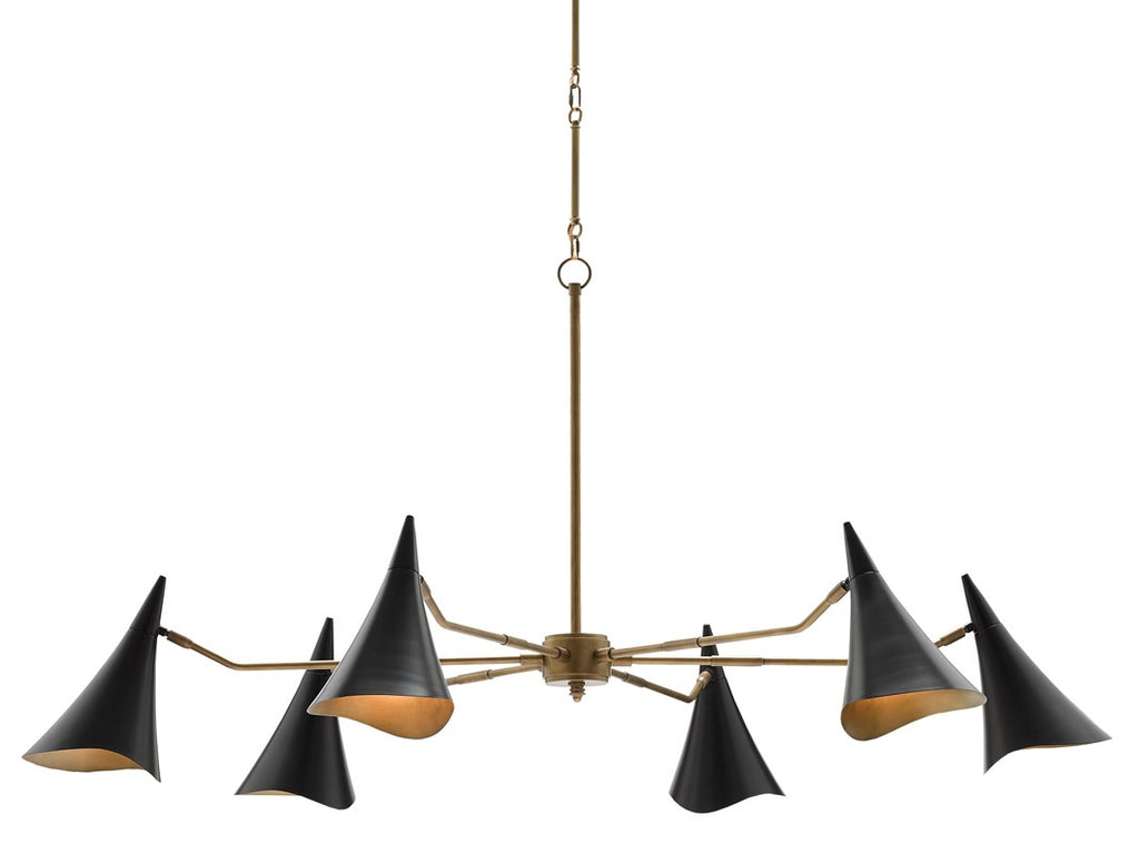 midcentury-inspired chandelier