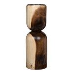 hourglass munggur wood side table
