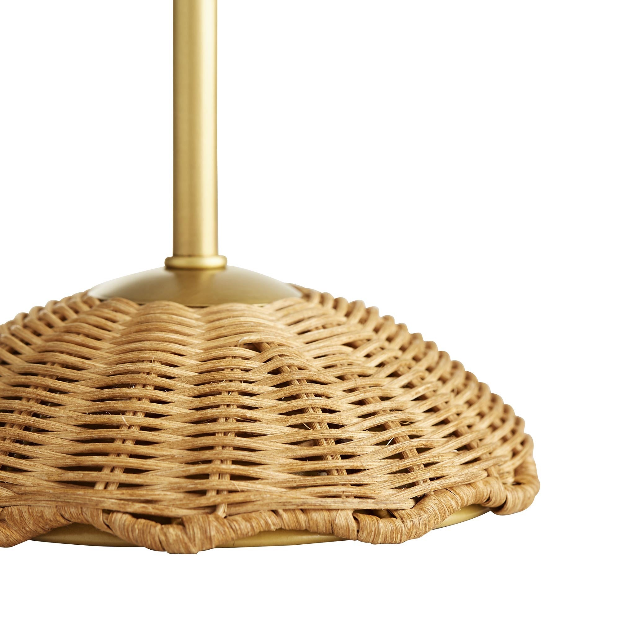 woven parasol shade table lamp