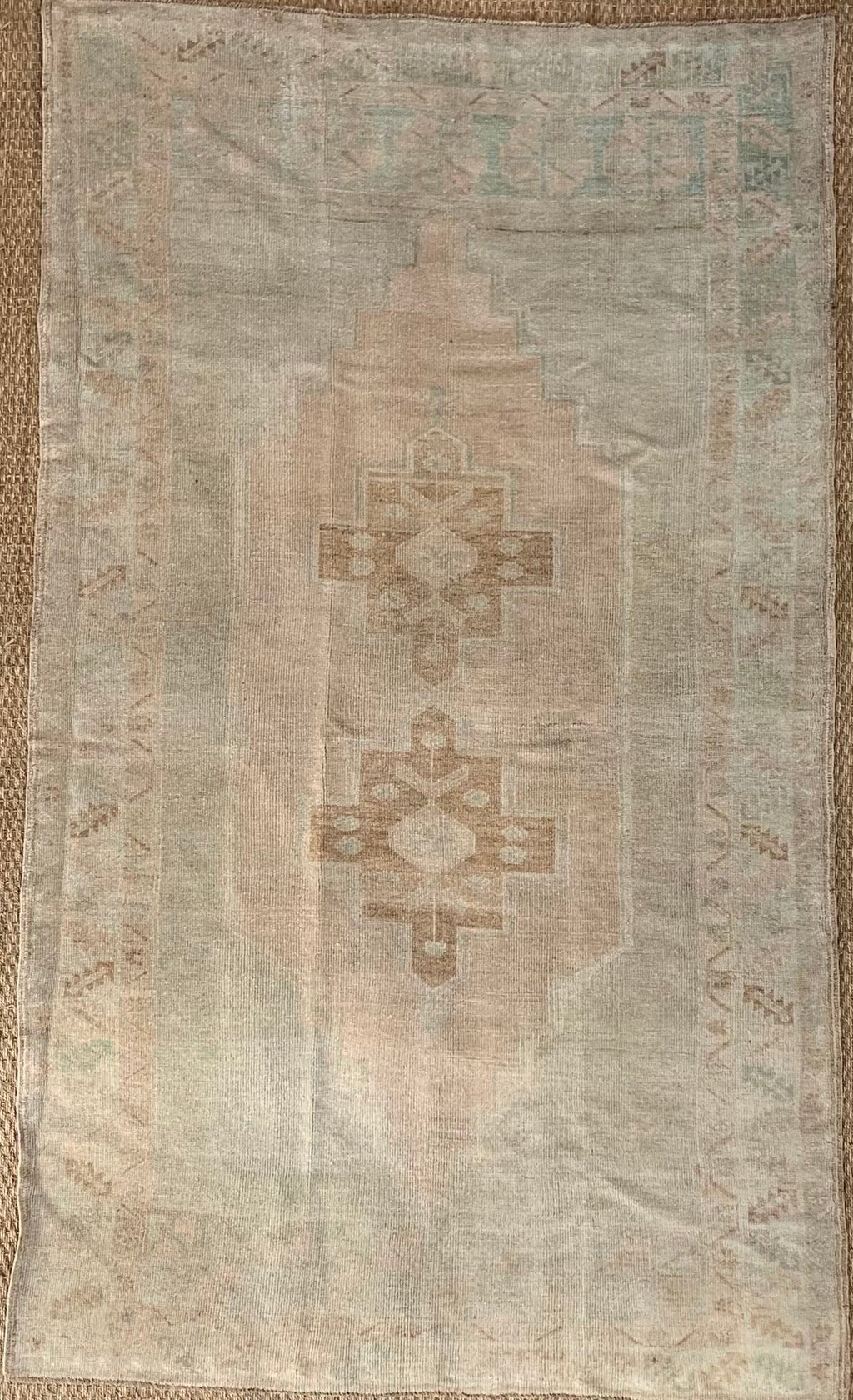 vintage handknotted anatolain rug -  4' 2" x 7' 2"