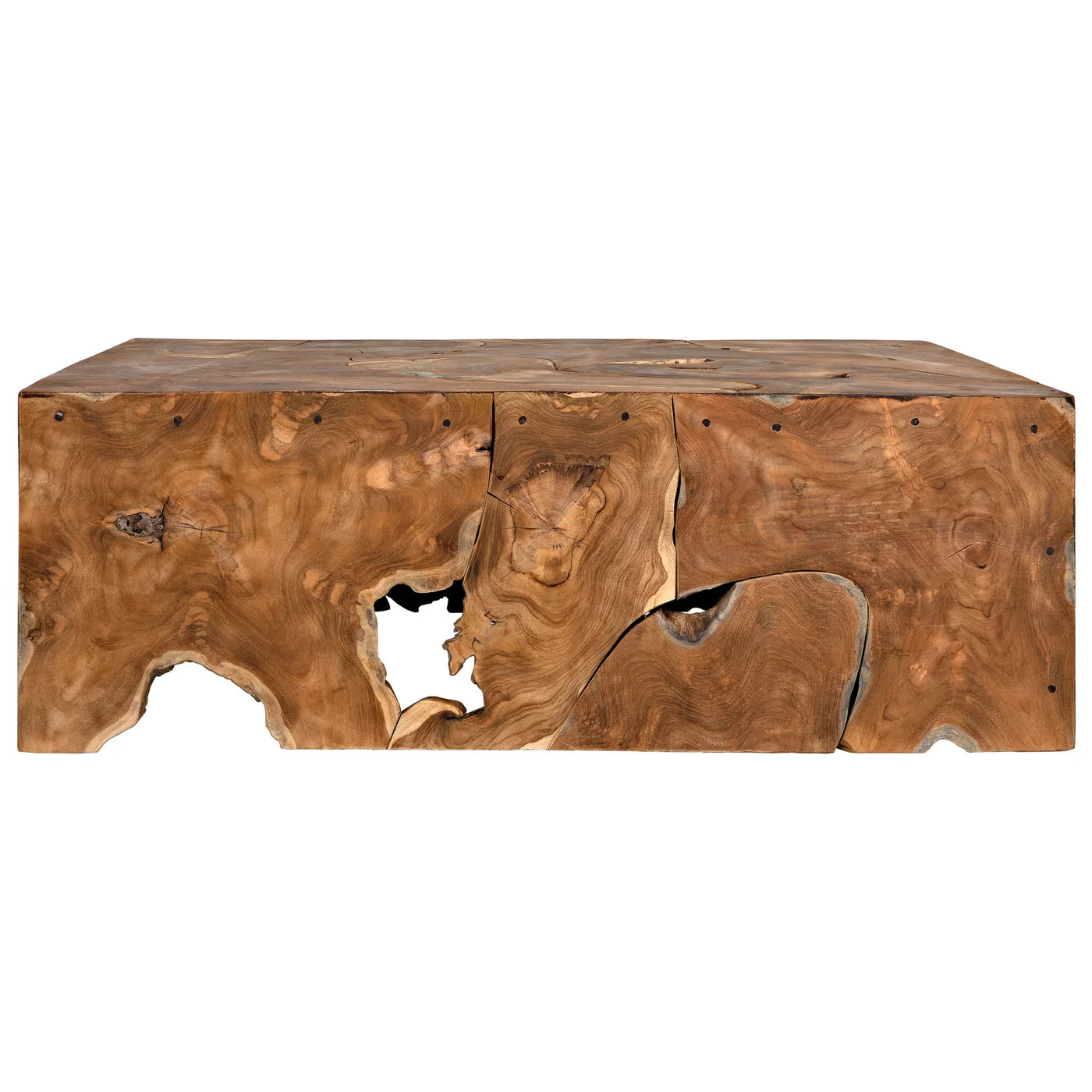 teak block coffee table – Lauren Liess