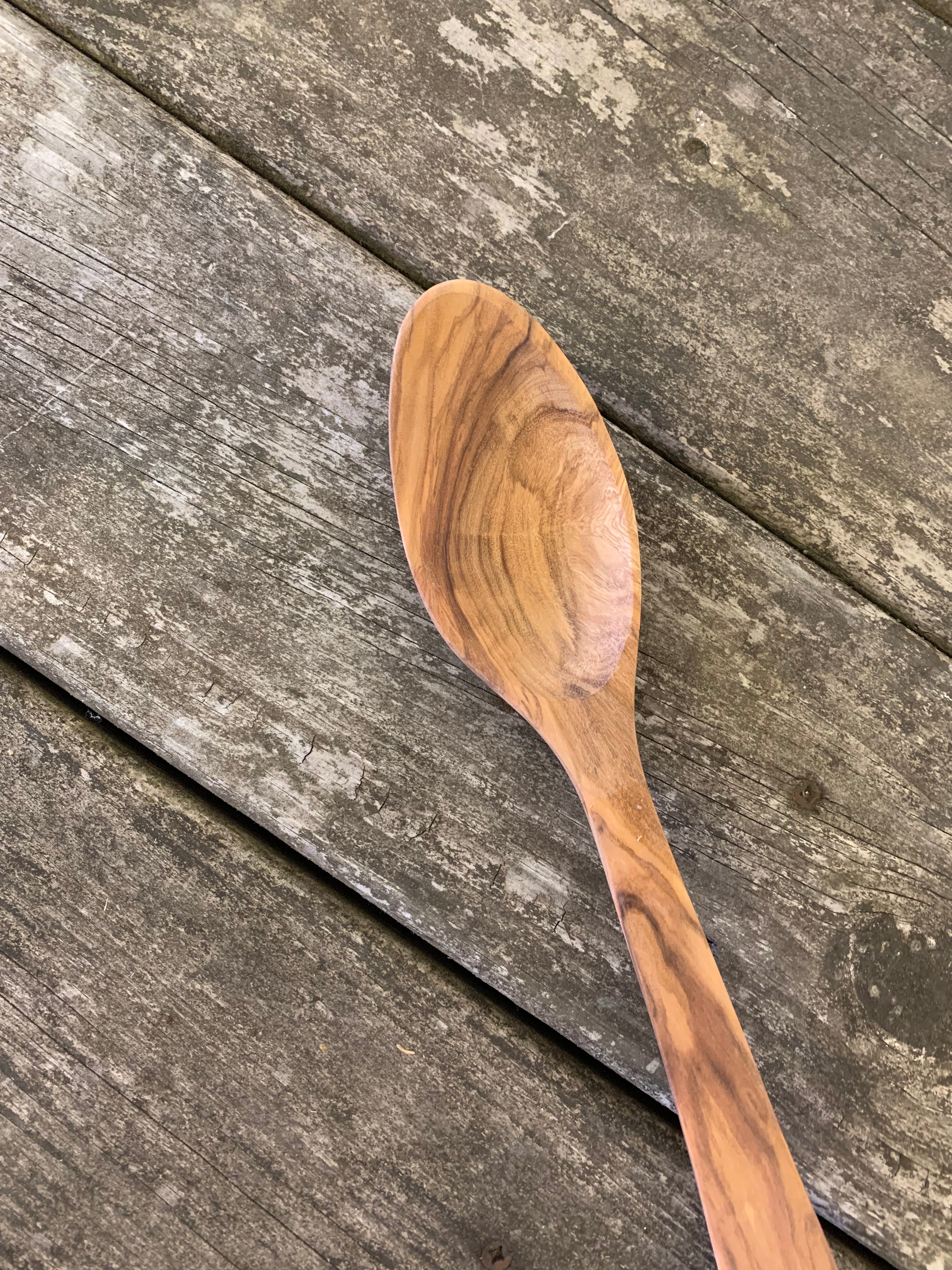 olive wood salad spoon