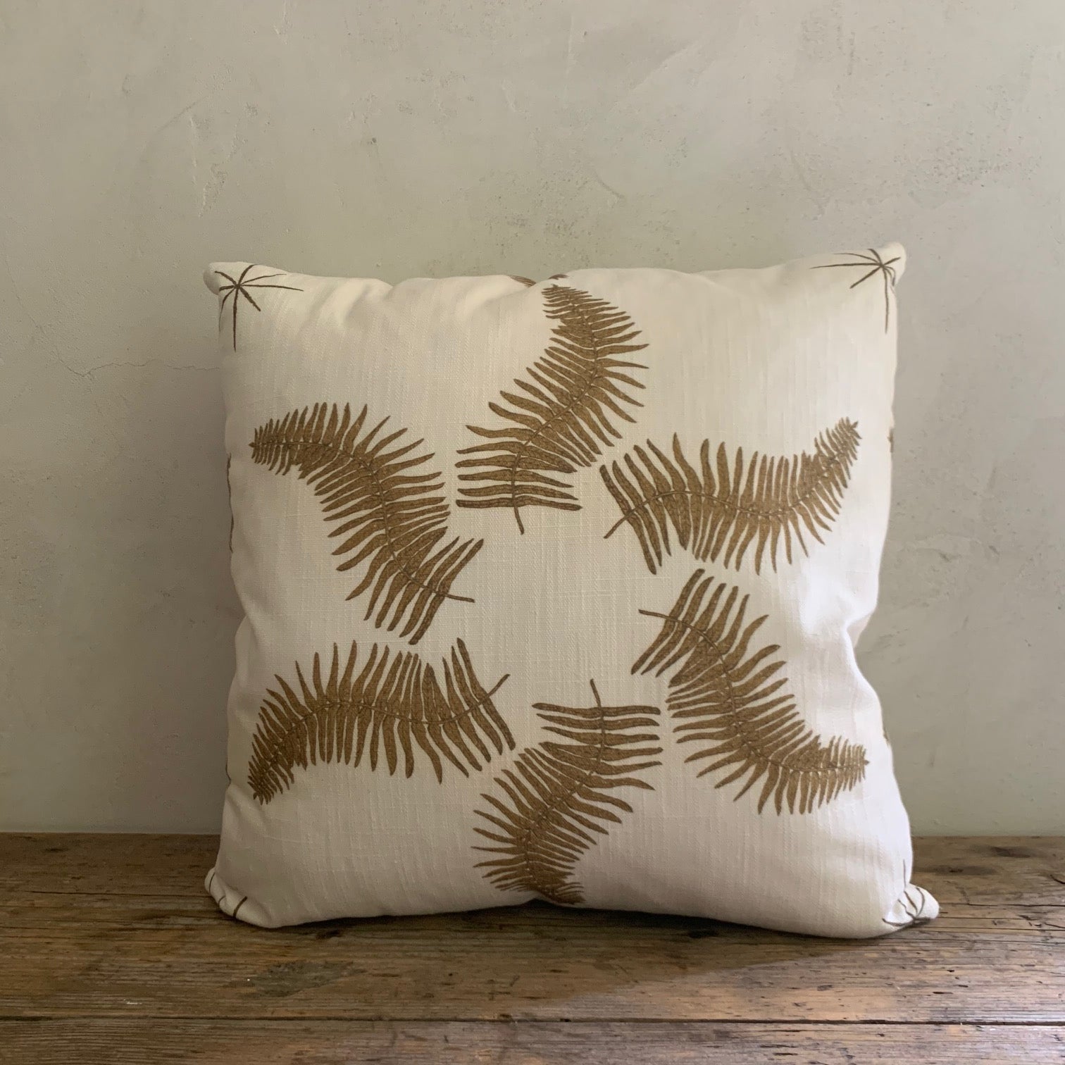 LL textiles  "fern star" pillow