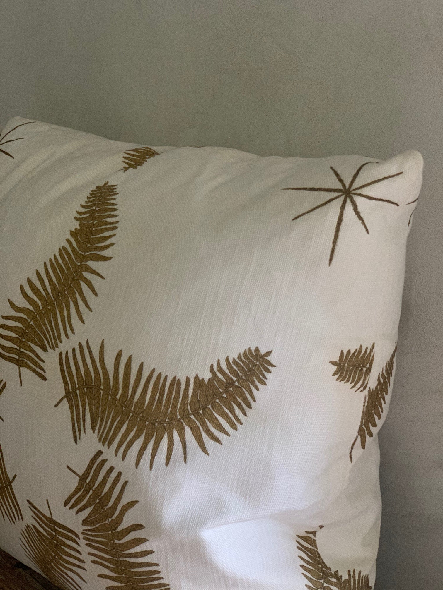 LL textiles  "fern star" pillow