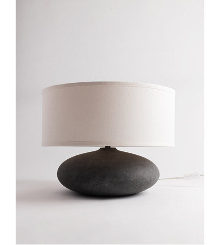 low stone table lamp