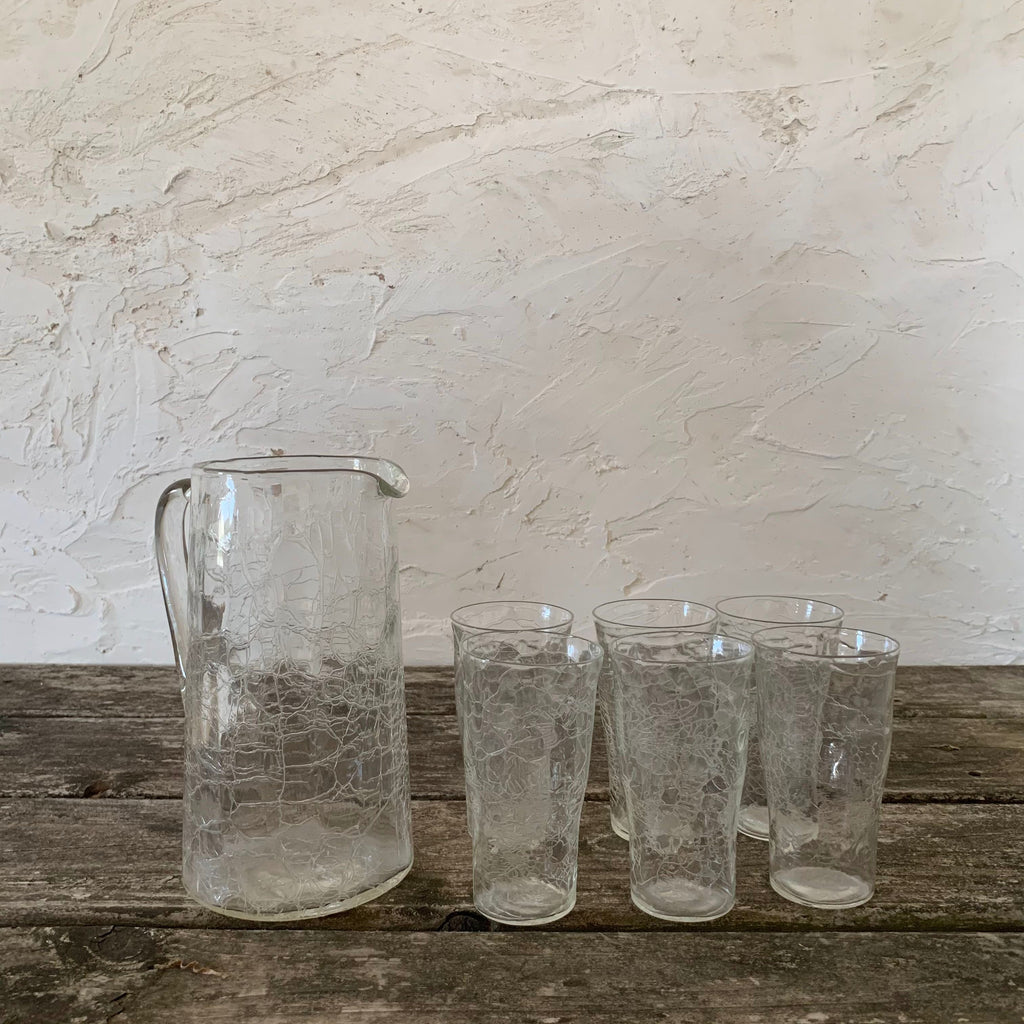 seeded glassware -set of 7