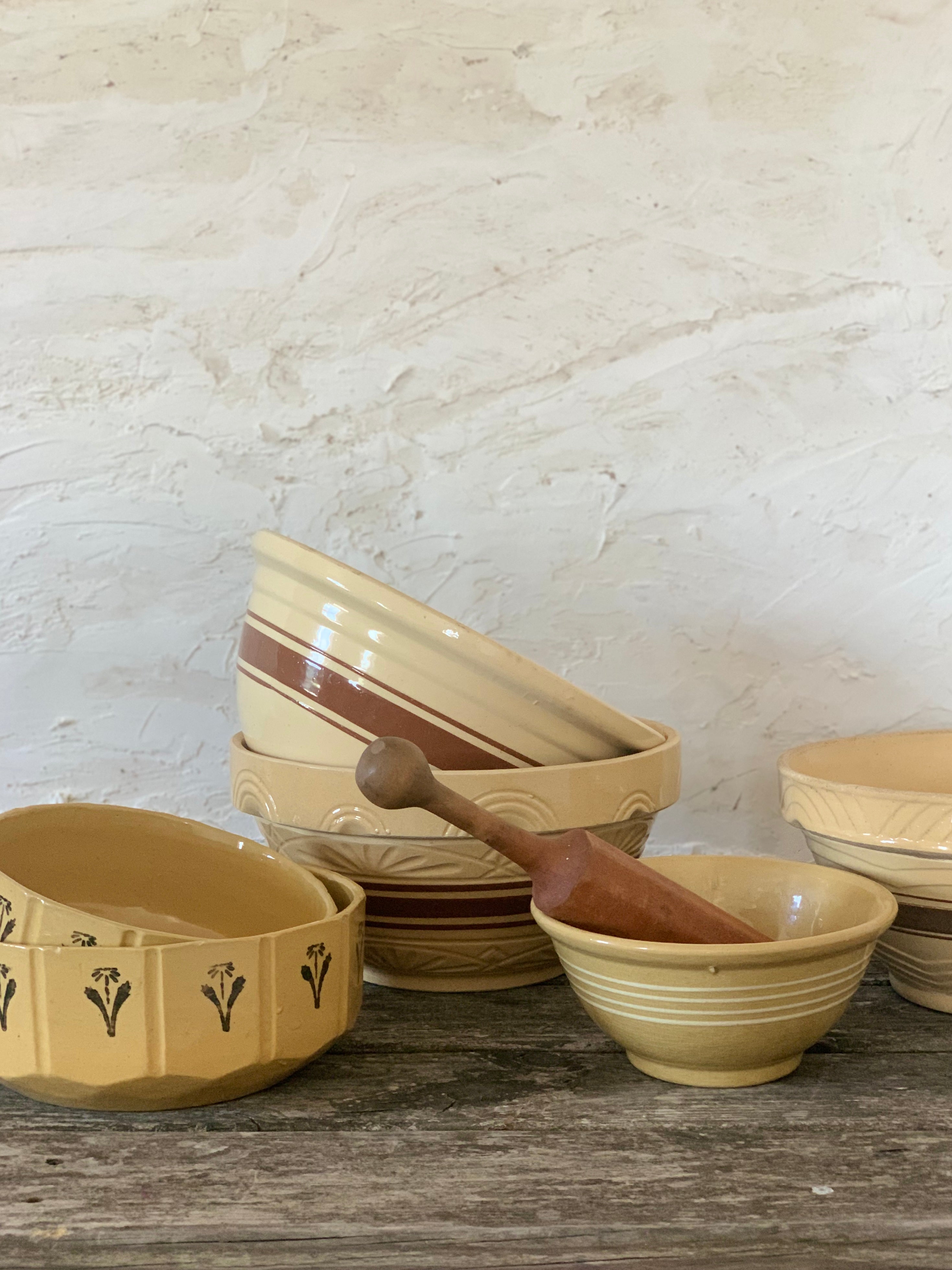 vintage yellow ware mixing bowl- large – Lauren Liess