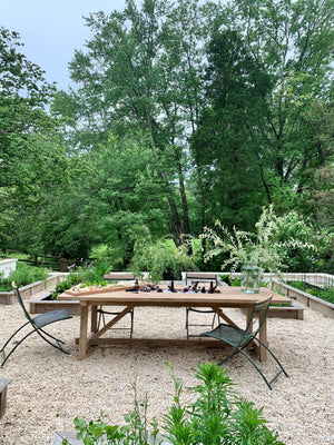 harvest outdoor dining table- teak