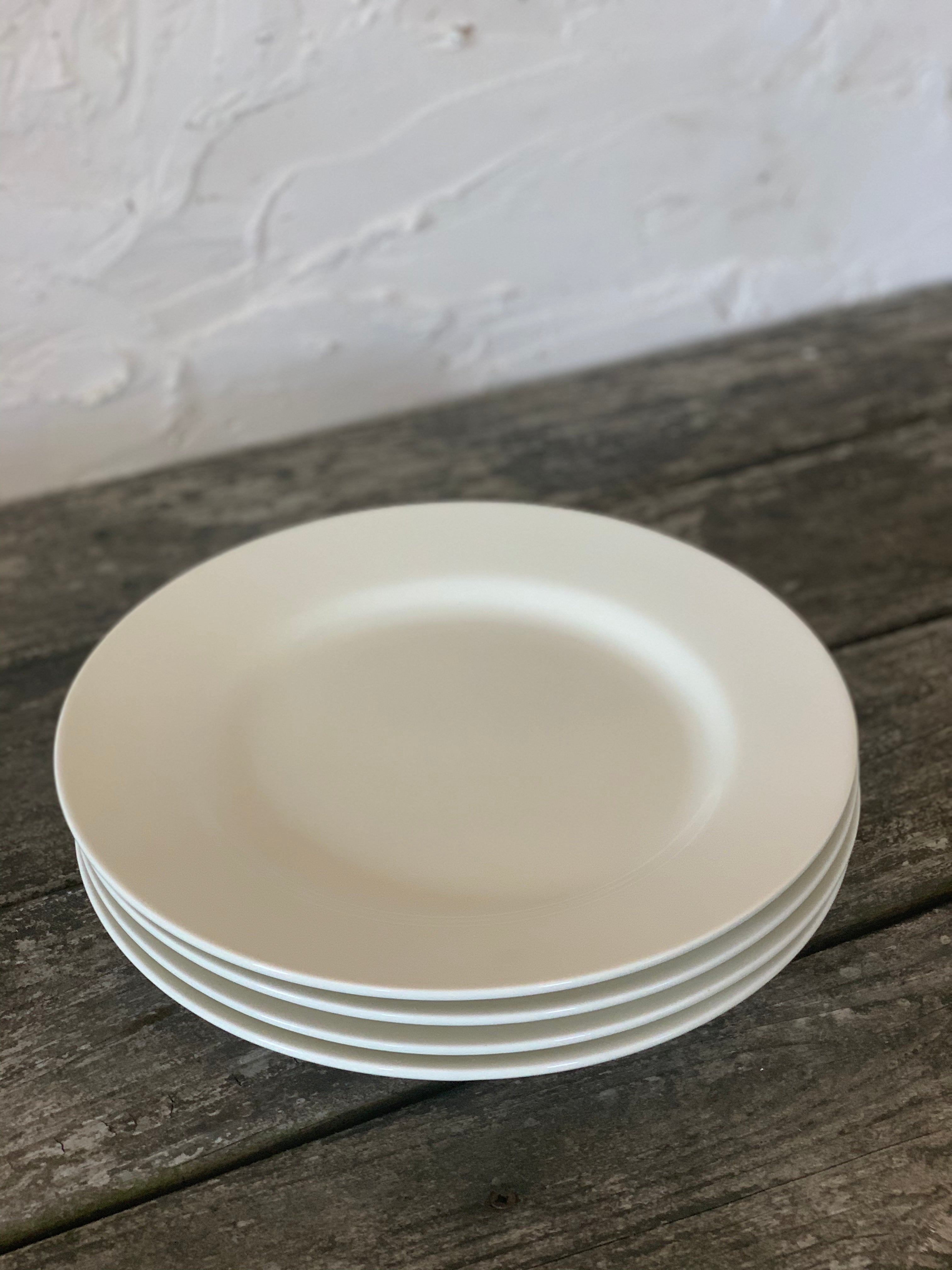 set of 4 ironstone dinner plates