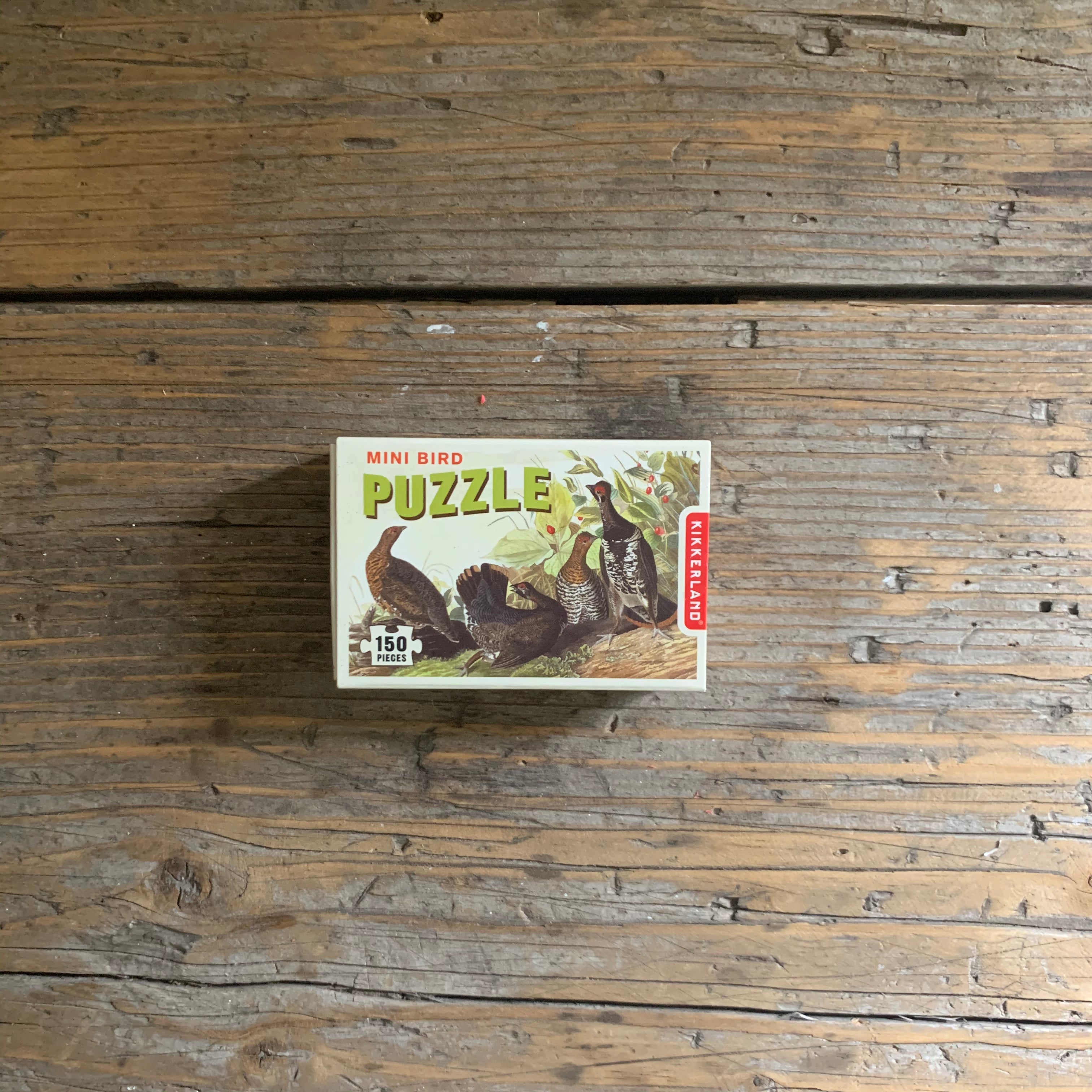 audubon bird "matchbox" puzzle
