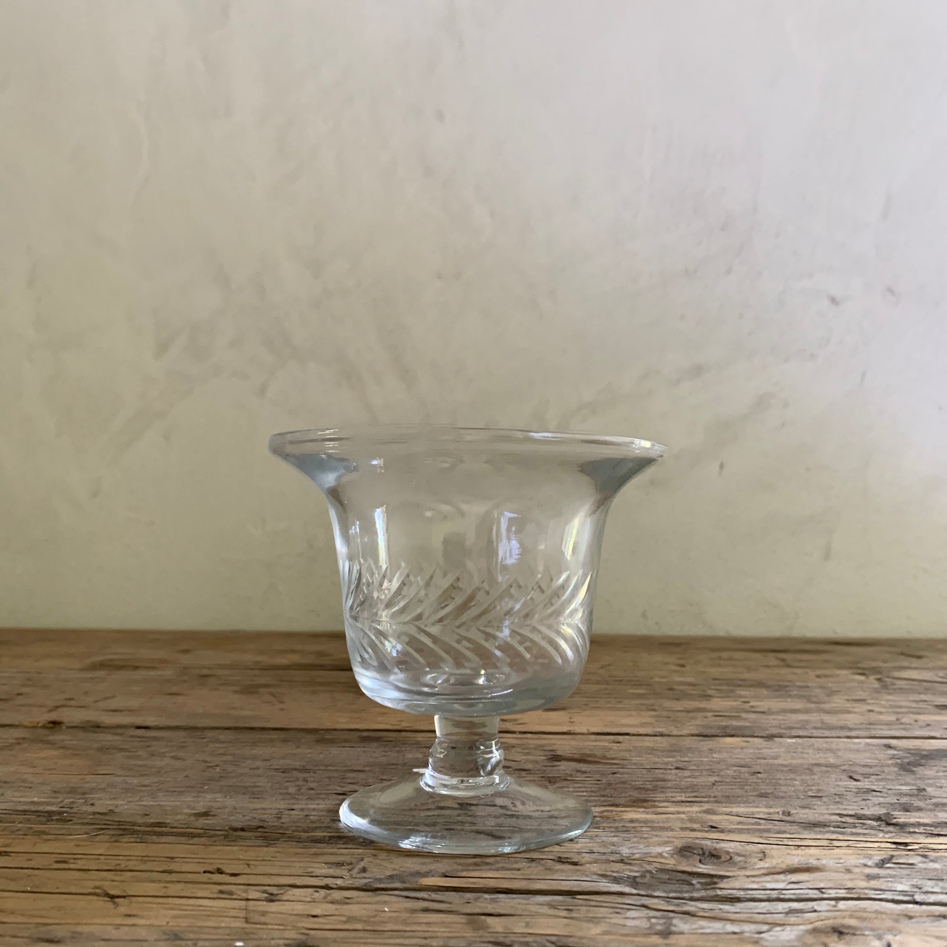 etched glass urn