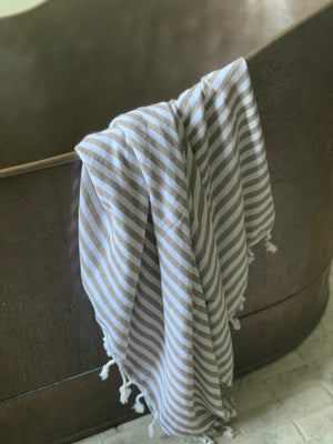 handwoven bath + beach towel