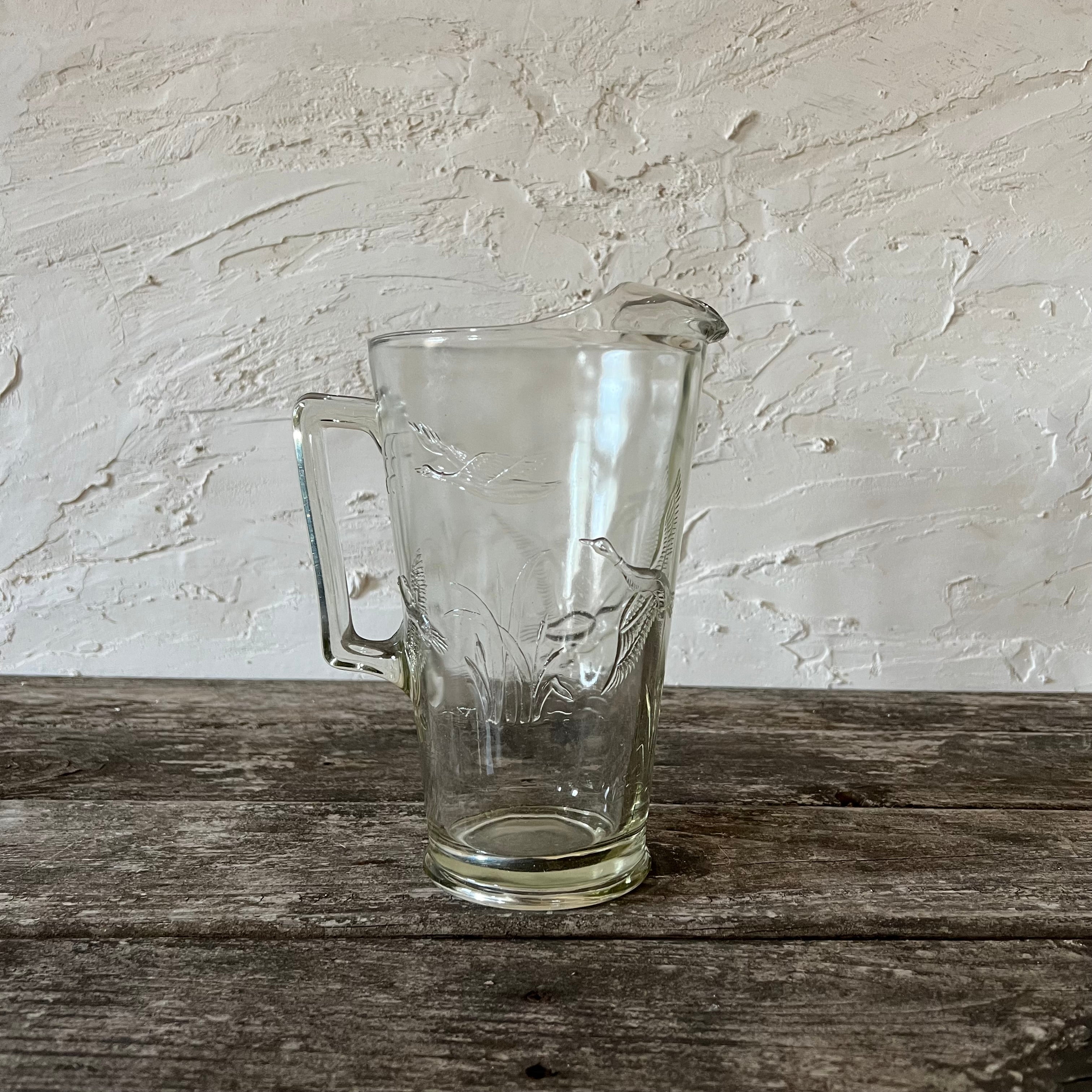 glass duck pitcher