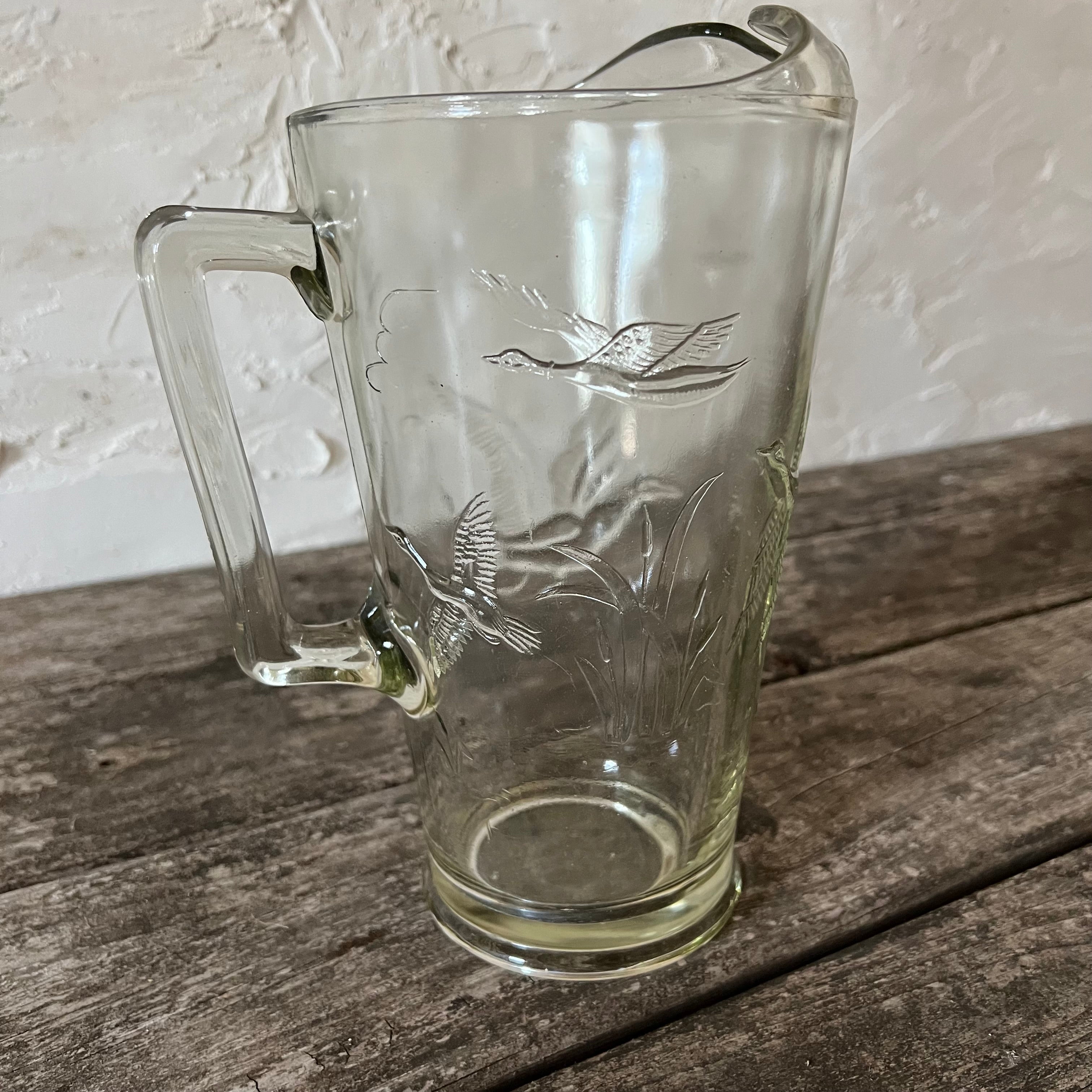 glass duck pitcher