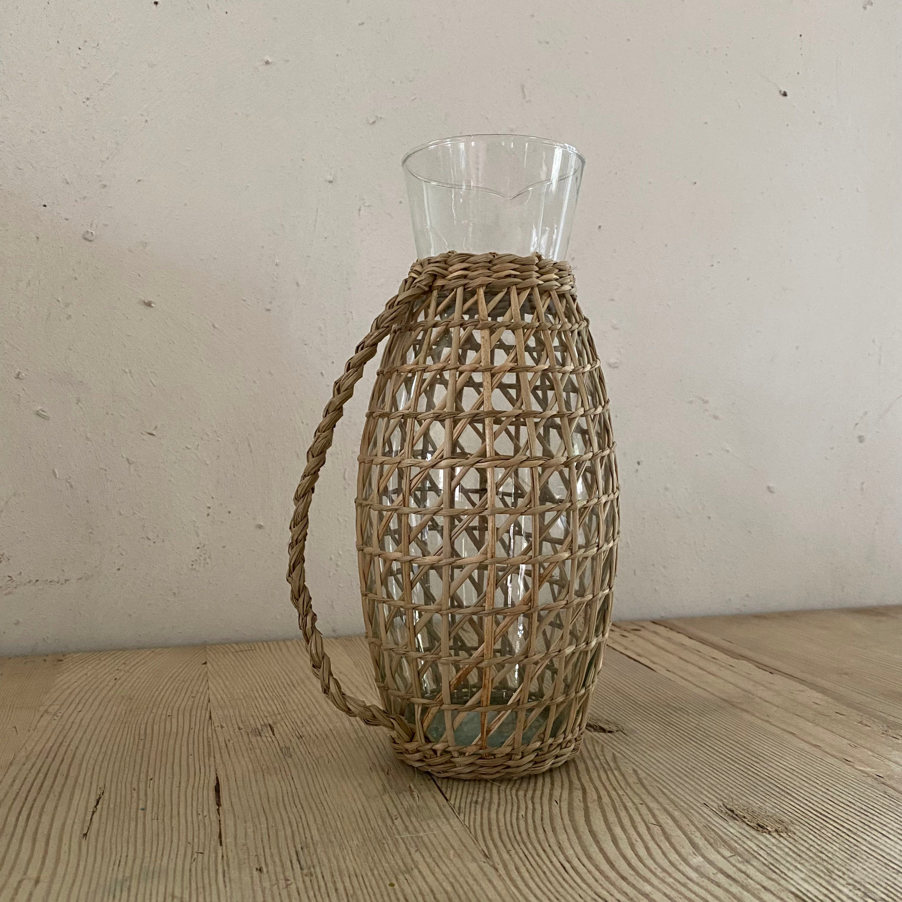 seagrass covered pitcher