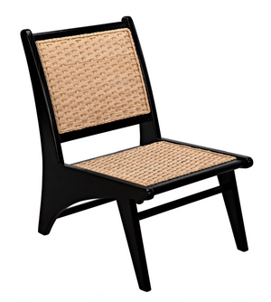 charcoal rattan chair