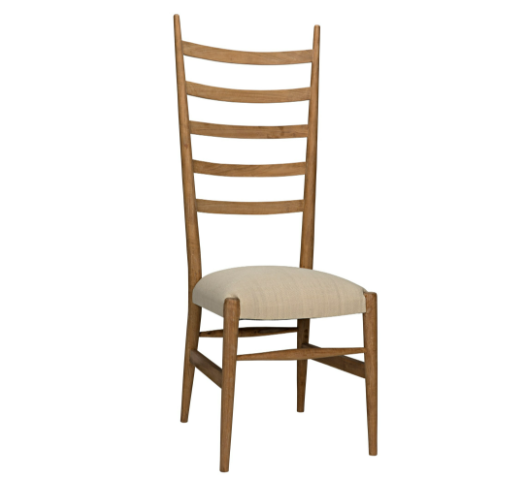 set of 2 -  teak ladder chairs
