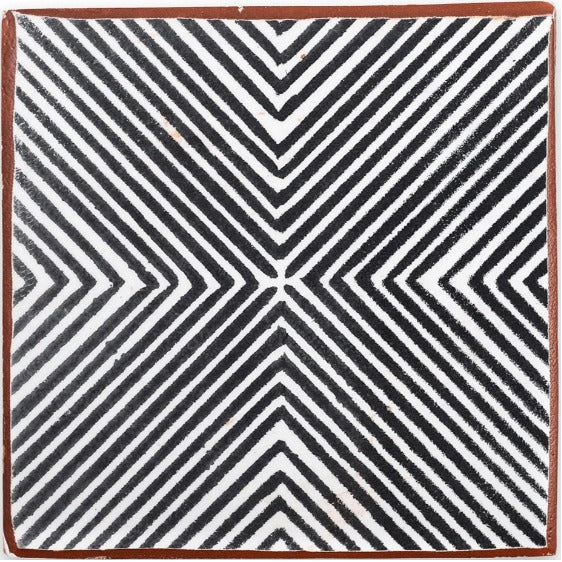 terra 6x6 terracotta tile- infinity square in cotton