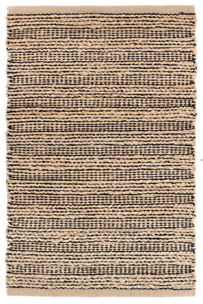 black and natural woven jute rug – Lauren Liess