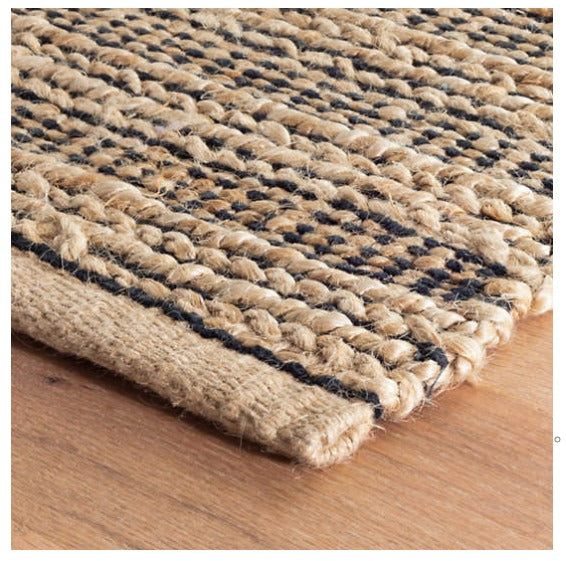tribal patterned jute rug
