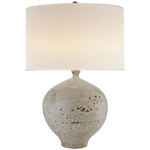 glazed terra cotta lamp
