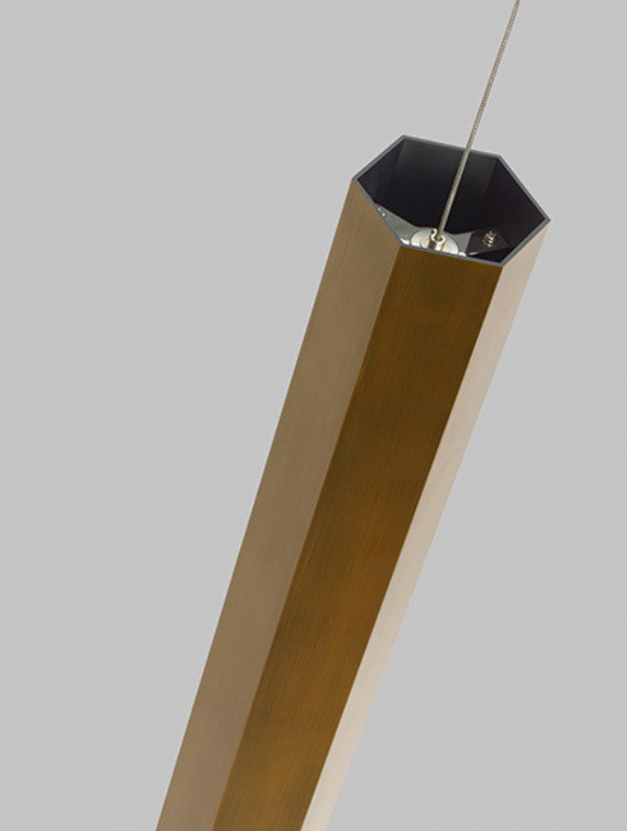 linear brass pendant